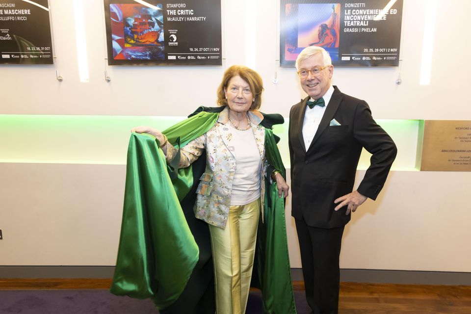 25/10/2024. Wexford Festival Opera Green Night are Countess Ulrike Walderdorff and Heinz Hockmann. Photograph: Patrick Browne