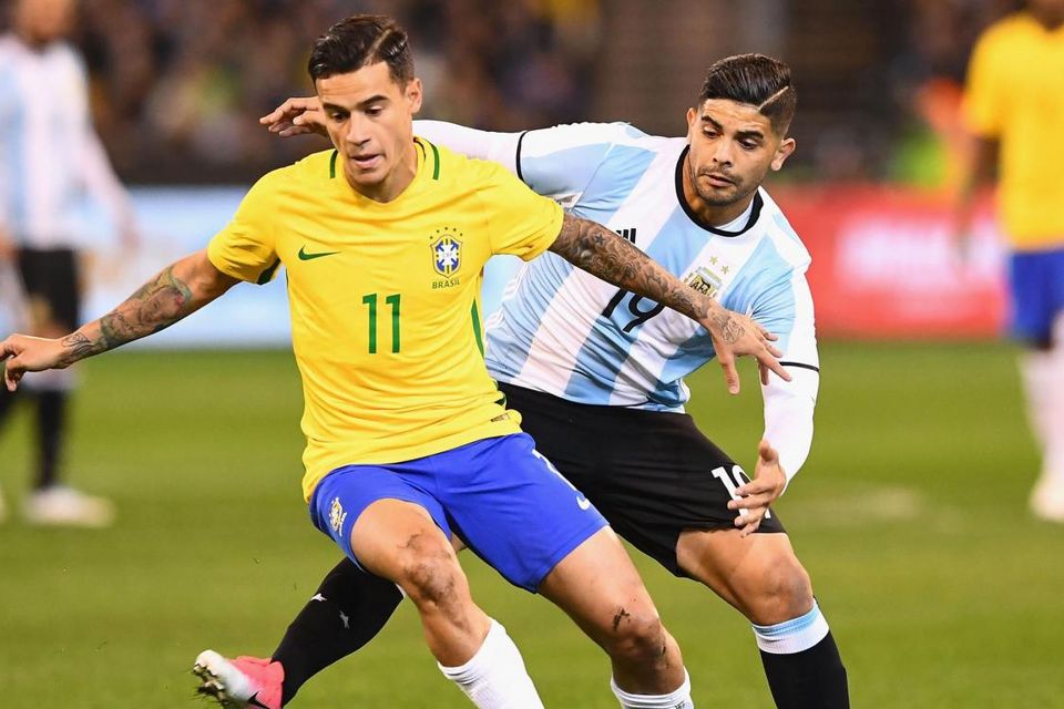 Philippe Coutinho began his career at Vasco da Game in his native Brazil. Getty Images
