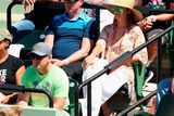 thumbnail: KEY BISCAYNE, FL - MARCH 29:  Kim Sears fiancee of Andy Murray of Great Britain watches him in action against Santiago Giraldo of Columbia in their third round match during the Miami Open Presented by Itau at Crandon Park Tennis Center on March 29, 2015 in Key Biscayne, Florida.  (Photo by Clive Brunskill/Getty Images)