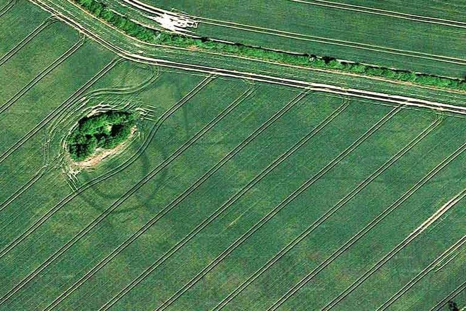 Shadows from history:  Hidden ancient monuments came to light after millennia, revealed by last summer’s drought and Google Maps/Earth images including this one at Oldtowndonore, near Clane, Co Kildare