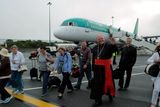 thumbnail: 09/08/2015 Cardinal TImothy Dolan, Archbishop of New York arriving at Ireland West Airport Knock on the Aer Lingus flight carrying pilgrims from New York to Knock Shrine. Photo : Keith Heneghan / Phocus