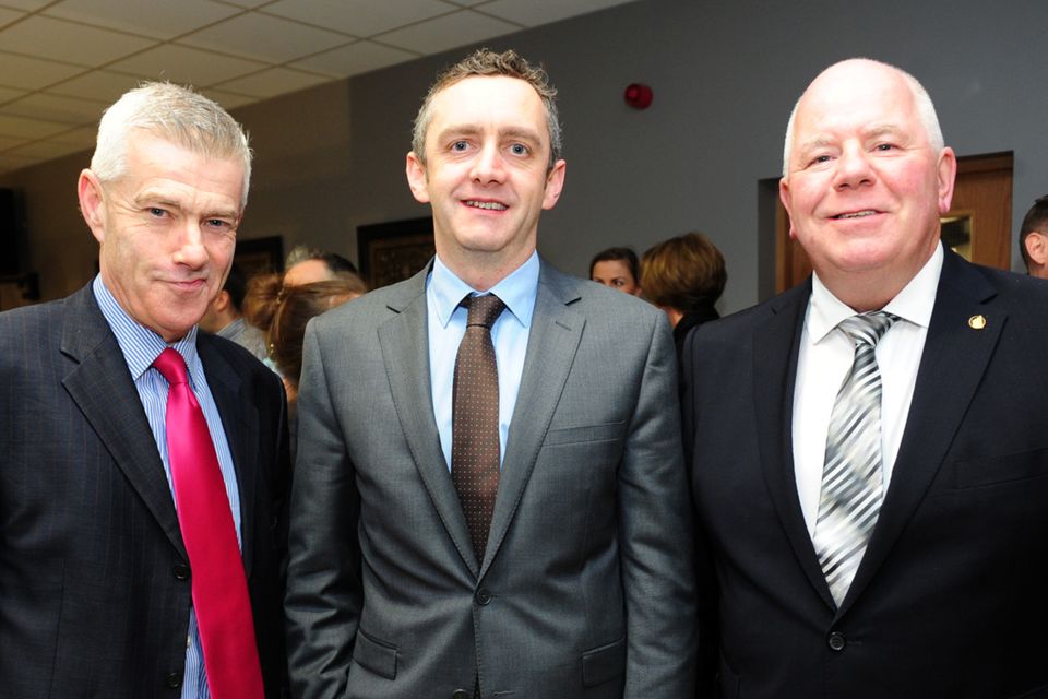 Stiofán Nutty, Ed Hearne and Michael Dawson at the Fingal Enterprise week Fearless event in the Riasc Centre