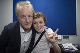 thumbnail: 23/4/19 Barry Egan and his nephew at the Rock Against Homelessness concert in aid of Focus Ireland at the Olympia Theatre. Picture: Arthur Carron