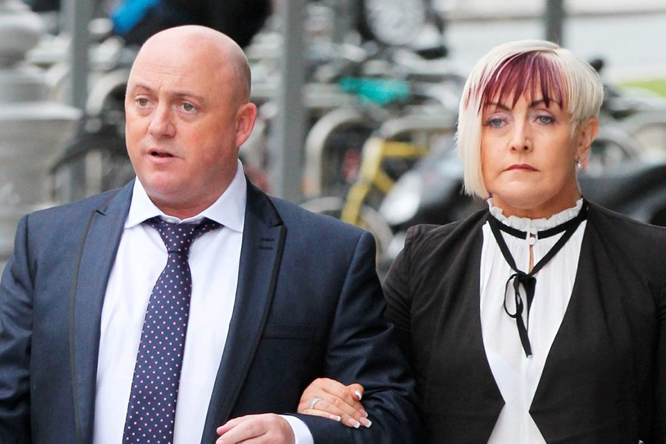 Dave Mahon and his wife Audrey at Dublin Central Criminal Court Photo: Collins Courts