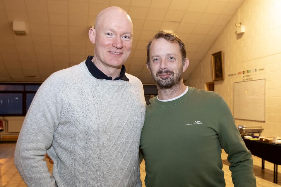 Good Counsel College class of 1999 reunion. From left; Albert Kehoe from Horeswood and Dylan Flood from Sydney, Australia. Photo; Mary Browne