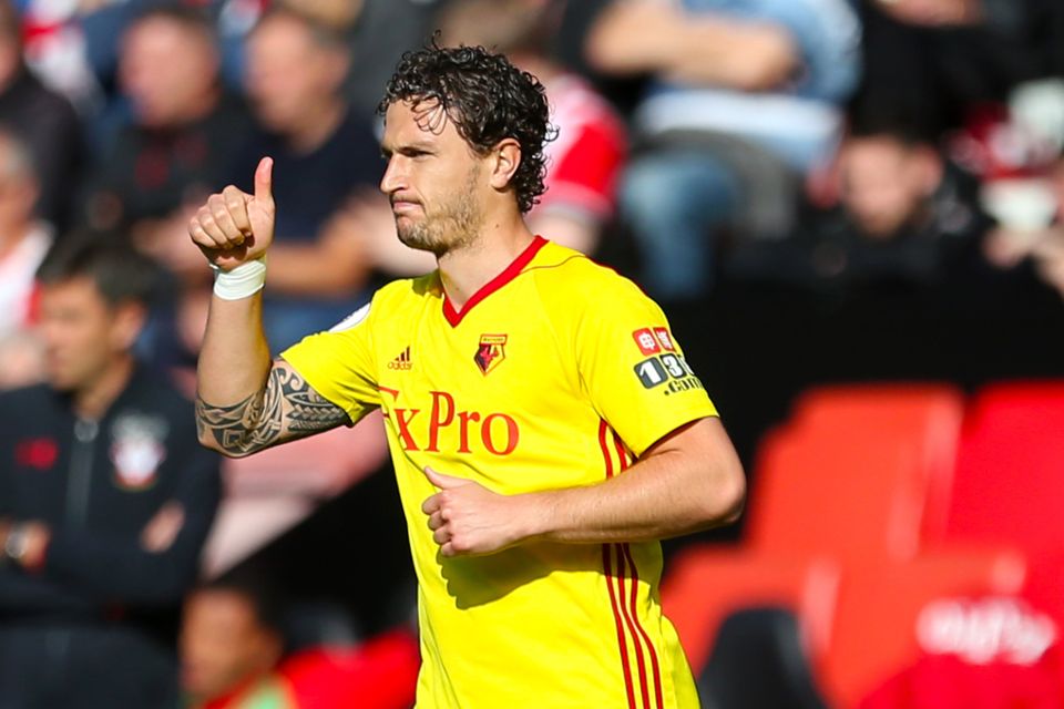 Watford's Daryl Janmaat scored his side's second goal