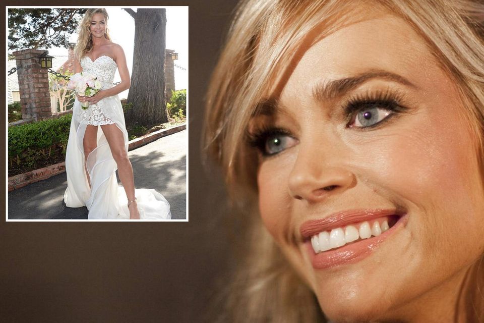 Denise richards discount romper wedding dress