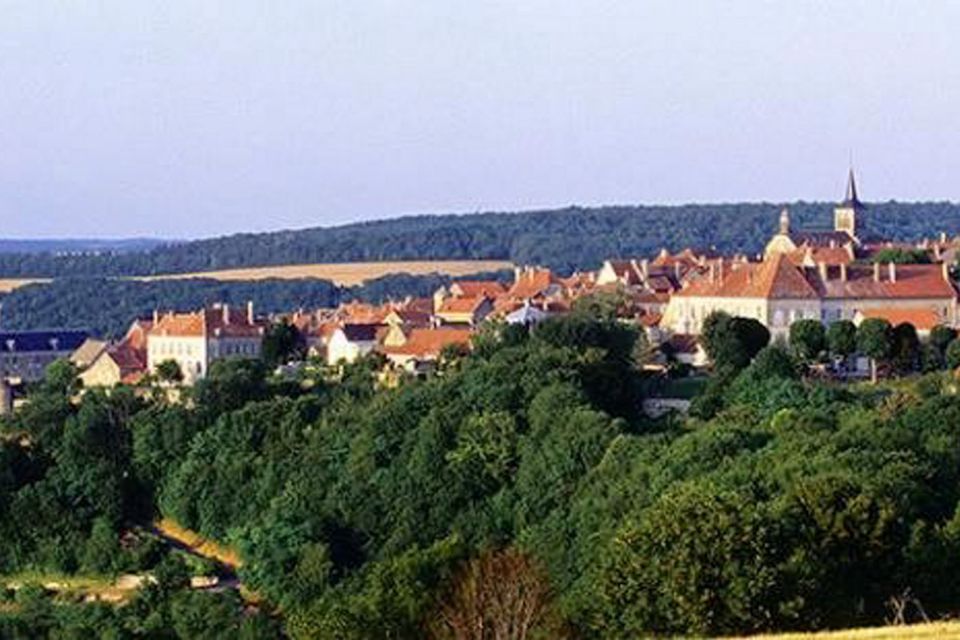 Pastoral: Burgundy teems with Elysian  medieval villages. Flavigny-sur-Ozerain, pictured, is where the 2000 Hollywood movie 'Chocolat' was filmed