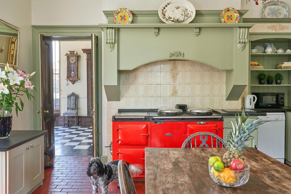 The French-style traditional kitchen