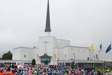 thumbnail: 26/08/2018 Pope Francis passes Knock Basilica as he visited Knock Shrine as part of the World Meeting of Families. Pic credit; Damien Eagers / INM