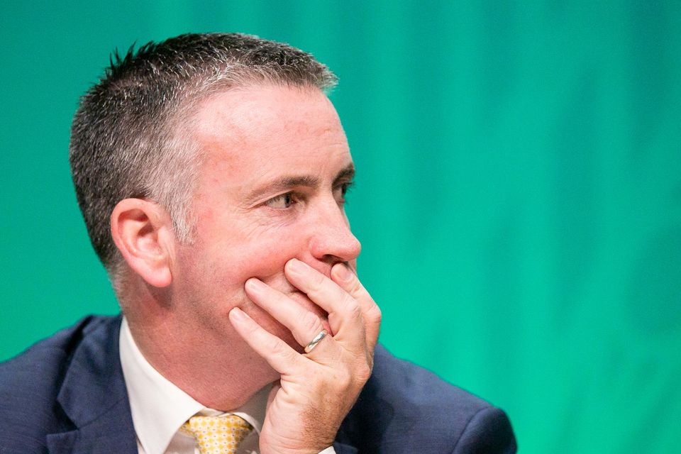 Junior minister for Business, Employment and Retail Damien English has to be informed of mass redundancies by law. Photo: Gareth Chaney/Collins Photos
