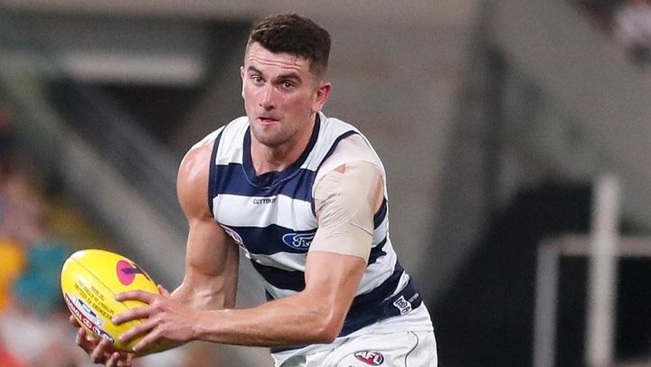 Mark O’Connor scores three goals in Geelong Cats’ AFL win over West Coast Eagles