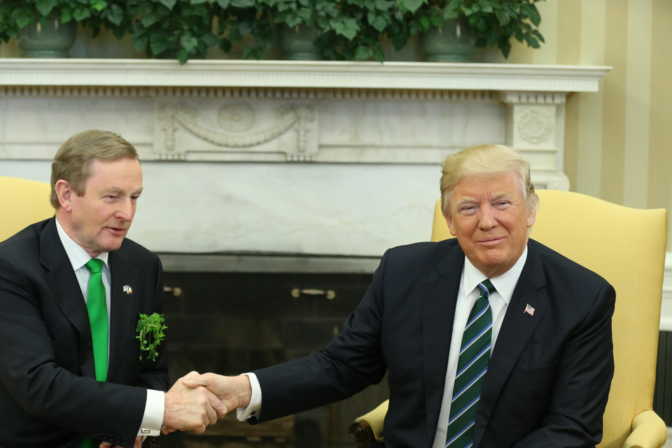 Enda Kenny meets with President Trump for the first time (Photo: Gerry Mooney)