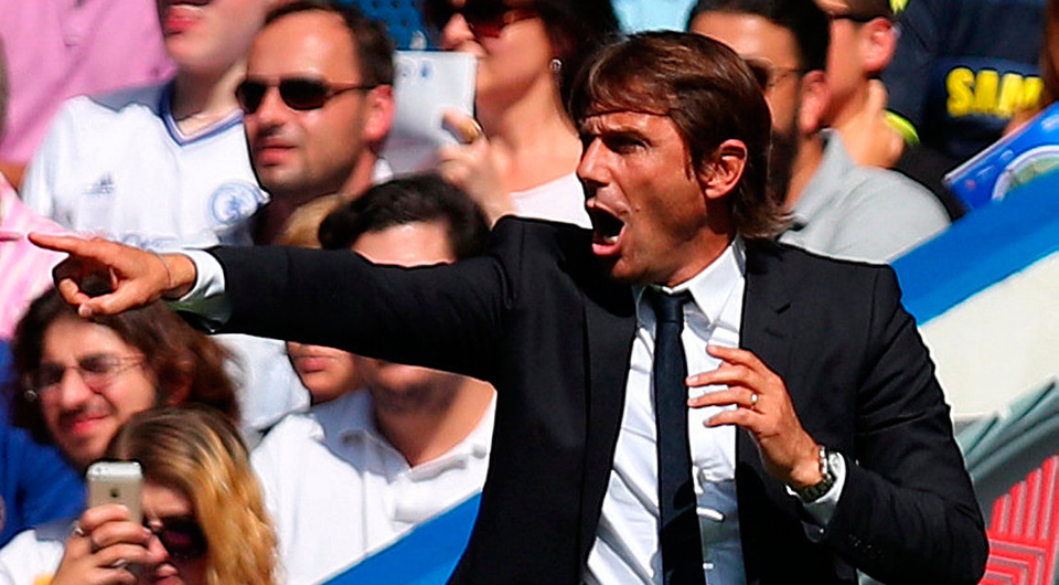 Chelsea manager Antonio Conte  at Stamford Bridge yesterday. Photo: Hannah McKay/Reuters