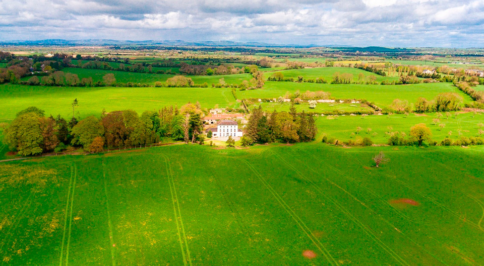 Kilmoyler House is a three-storey early Georgian property slap in the centre of 140 lush acres of farmland