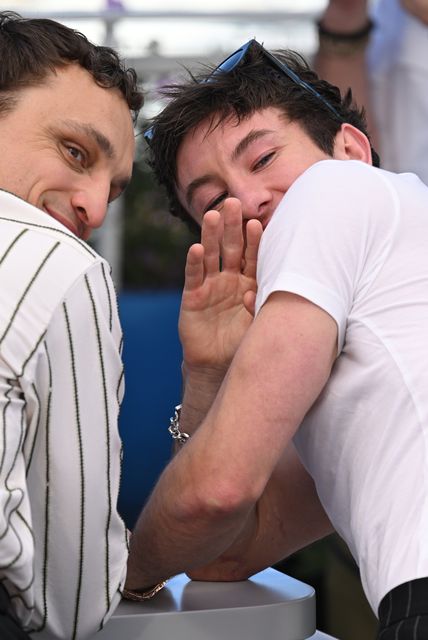 German actor and dancer Franz Rogowski and Irish actor Barry Keoghan (Doug Peters/PA)