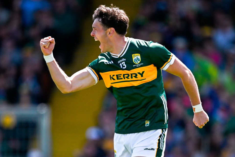 David Clifford of Kerry celebrates after scoring his side's first goal