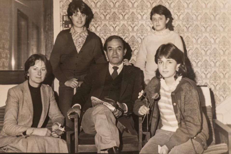 Ruben Ocana and his family pictured at the Central Hotel in Mallow. during their visit to Ireland in April, 1984.
