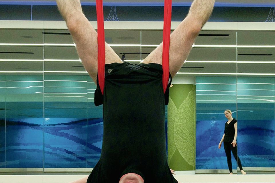 Anti-gravity yoga is the new celebrity fitness craze