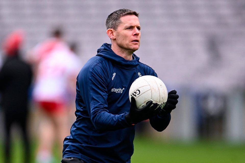 Dublin's Stephen Cluxton limbers up before the Allianz Football League Division 1 match against Tyrone at Croke Park in Dublin. Photo: Ray McManus/Sportsfile