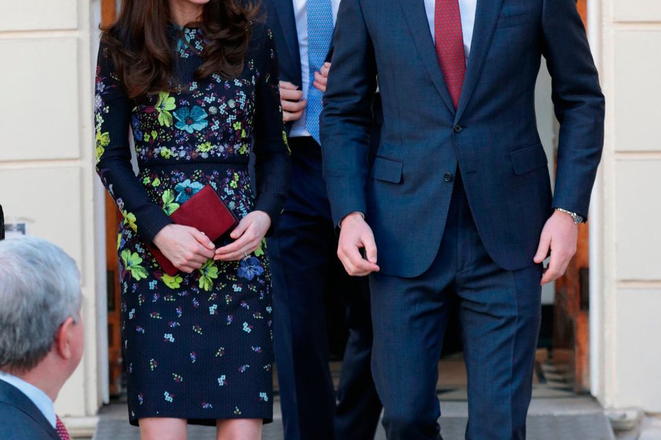 The Duke and Duchess of Cambridge and Prince Harry leaving the Institute of Contemporary Art in London where they outlined the next phase of their mental health Heads Together campaign.
