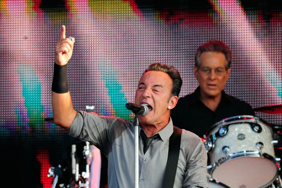 Bruce Springsteen entertaining Belfast in 2013. Pic: Pacemaker Belfast