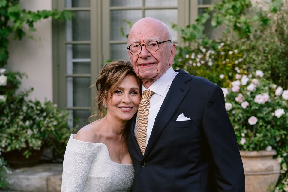 Rupert Murdoch married Elena Zhukova in a ceremony at his Californian vineyard (News Corp/PA)