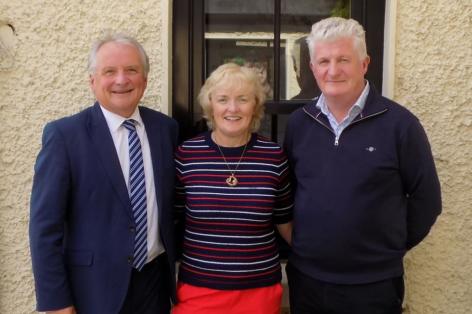 Principals Bryan Collins of Scoil Naomh Feichín in Termonfeckin, Edel Victory of Sandpit National School and Ambrose McGinnity of Callystown National School in Clogherhead, Co Louth