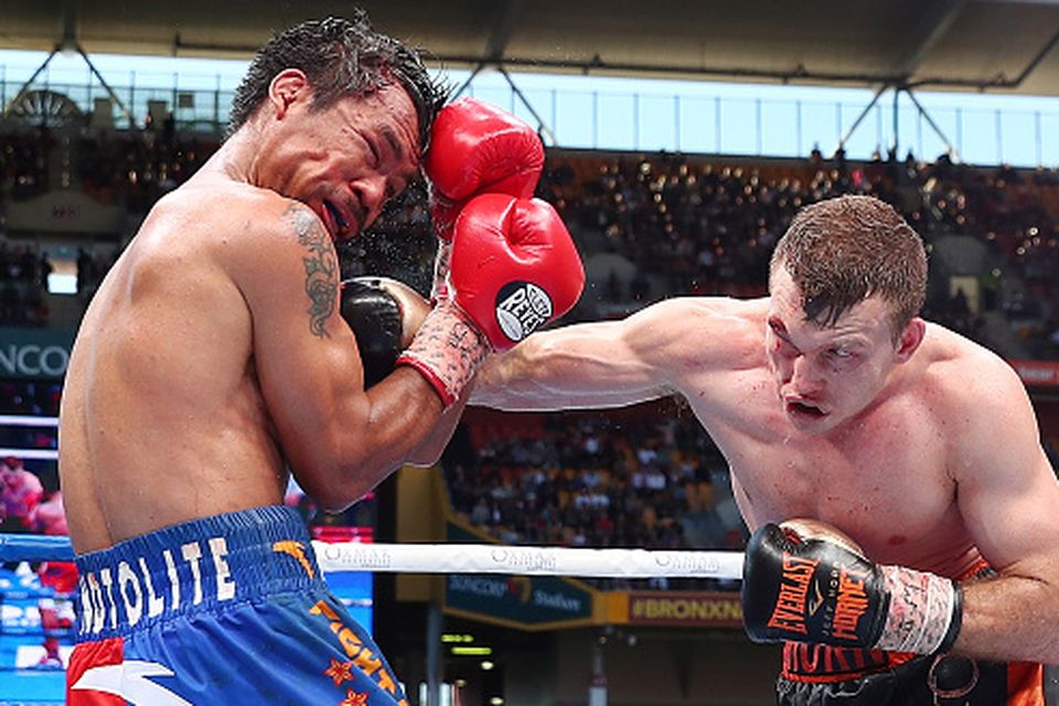 Australian boxer and WBO welterweight champion Jeff Horn and his