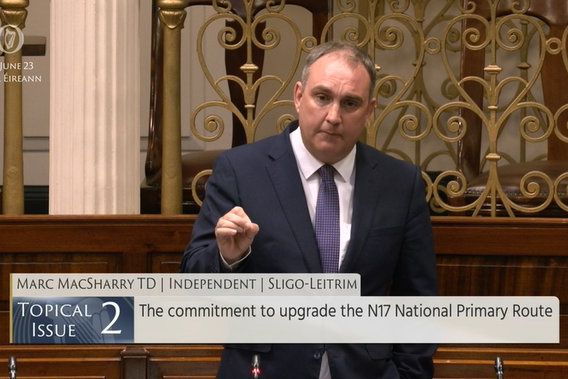 Sligo/Leitrim TD Marc MacSharry raises shelving of N17 project in the Dáil: ‘Eamon Ryan is running around like a headless chicken’