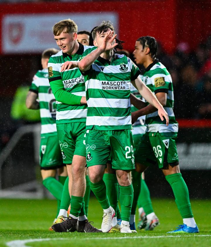 Jack Byrne on target as Shamrock Rovers go top with derby win over St Pat’s