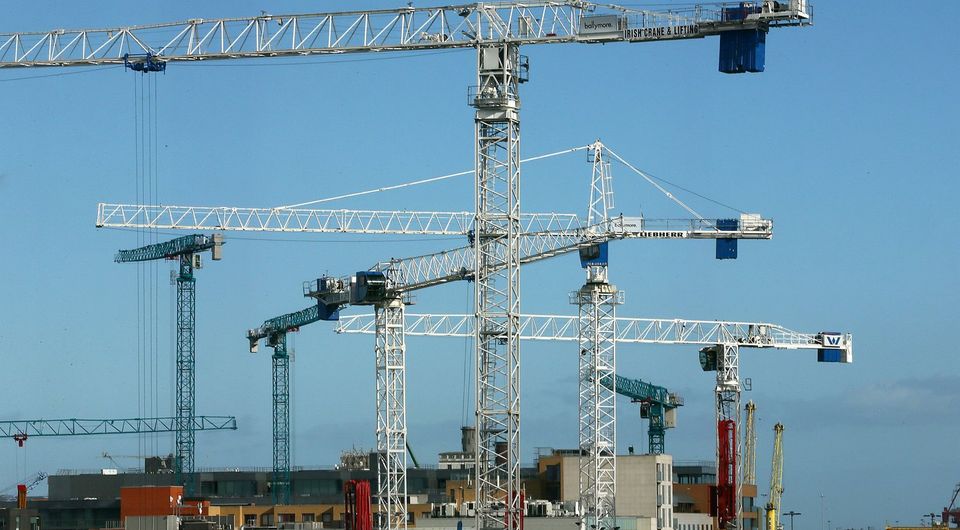 Boom: Ireland’s economic collapse in 2008 was widely viewed as being due to the State’s over-reliance on taxes derived from the construction sector. Photo: Frank McGrath