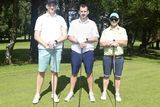 thumbnail: Niall Rohan, Thomas Fitzpatrick and Sean Kelleher from Ballydesmond GAA enjoying progress in the Duhallow GAA Golf Classic. Picture John Tarrant