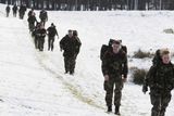 thumbnail: In training: Defence Forces on the Curragh Plains in Co Kildare earlier this month; and above, the 55th Infantry preparing last March ahead of a UN deployment. Photo: Eamonn Farrell/RollingNews.ie