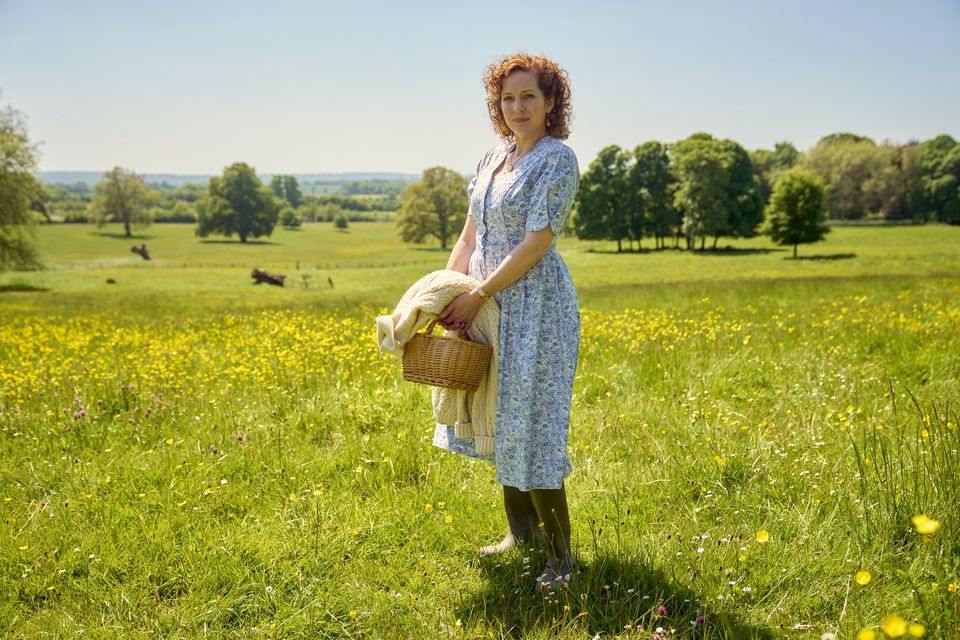 Katherine Parkinson stars as Lizzie Vereker, a popular novelist who hasn’t written a word in years. Photo: Disney+