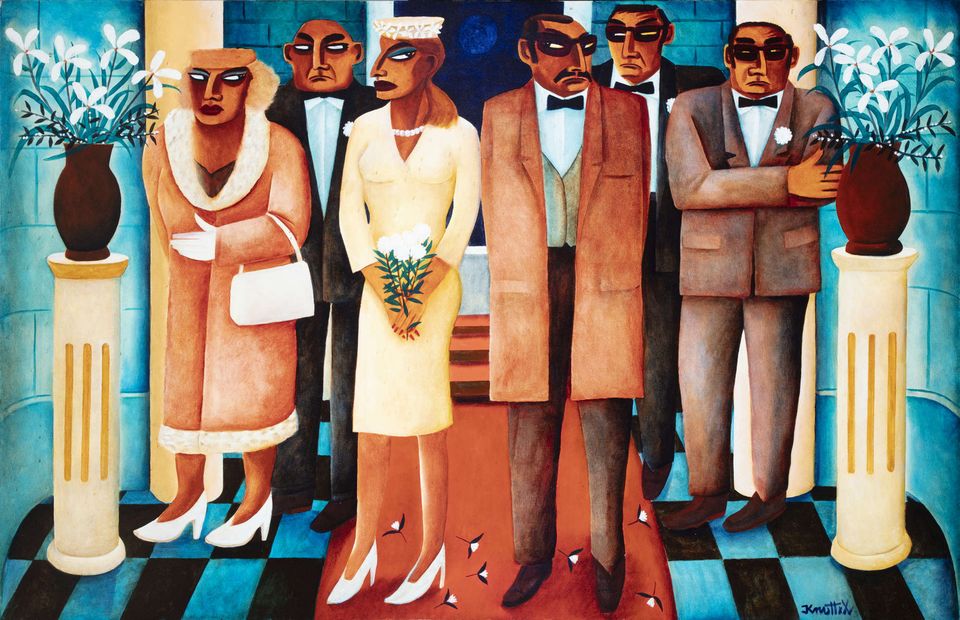 'The Wedding Gone Wrong' by Graham Knuttel, sold at Adam's