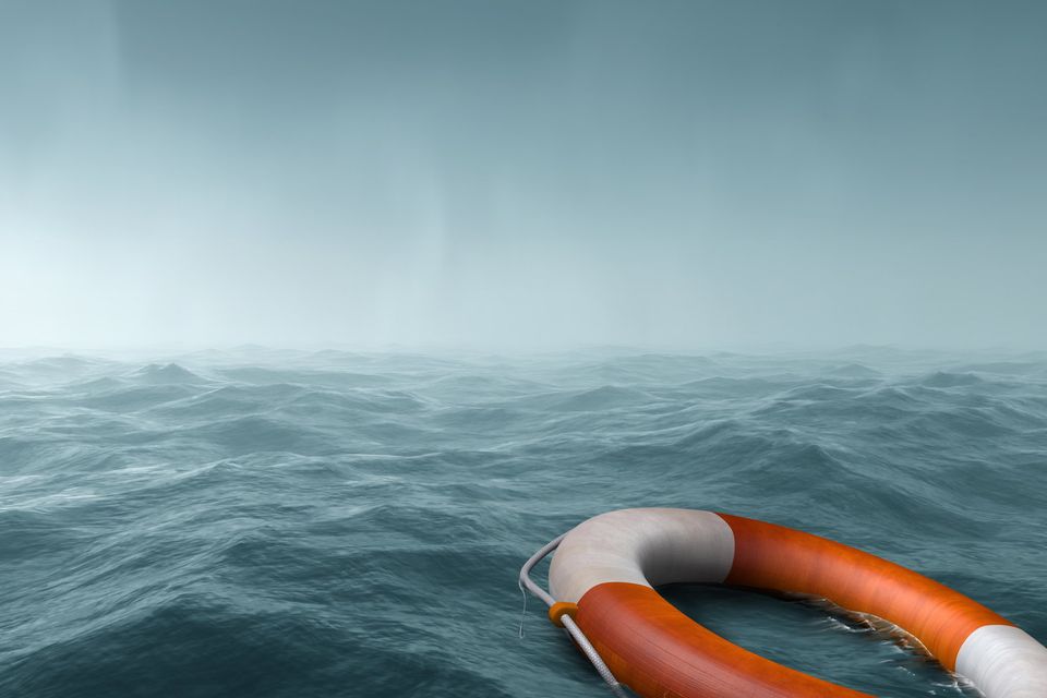 Ring buoy - Stock Image