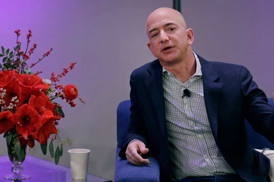 Web services is the most profitable unit – with €12.2bn sales last year – for Amazon CEO Jeff Bezos. Photo: Bloomberg