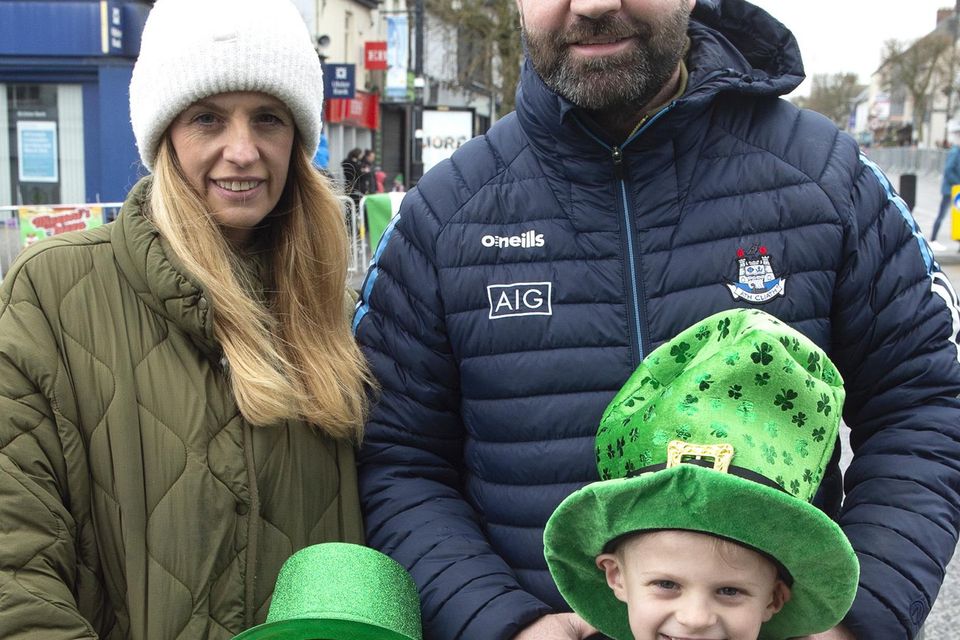 Laura, Zara, Alan and Jamie Casey were pictured at the St Patrick's Day parade in Gorey. Pic: Jim Campbell