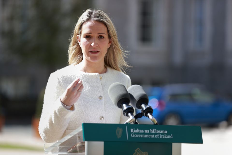 Justice Minister Helen McEntee has said more than 80pc of migrants entering Ireland are coming from the UK via the Border. Photo: PA