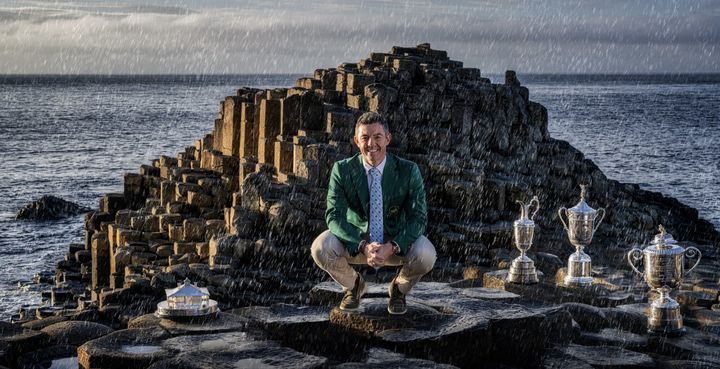 Rory McIlroy reflects on ‘truly surreal’ moment after bringing all four Major trophies to Giant’s Causeway