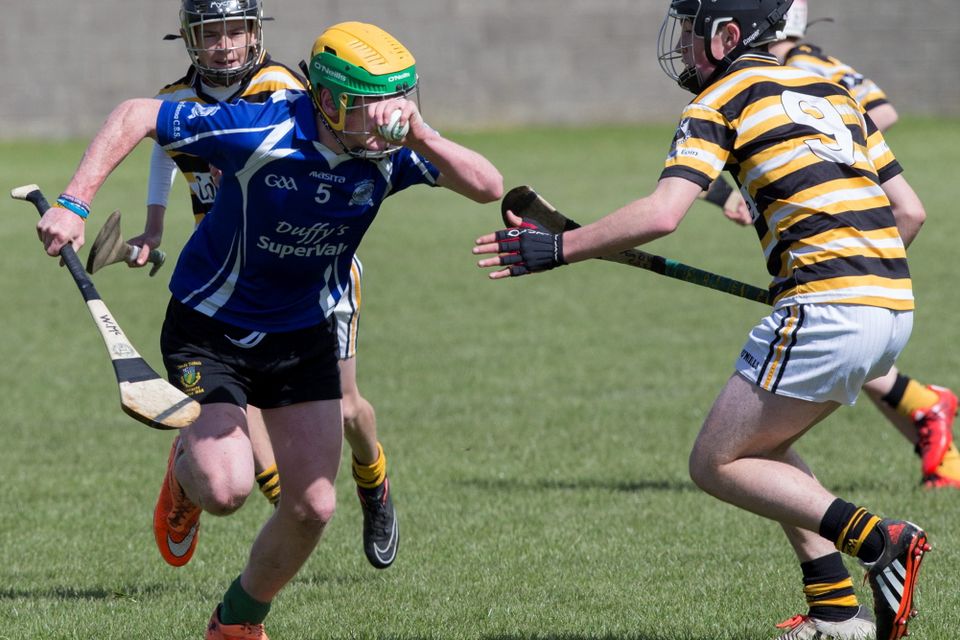 William McDonnell of Colaiste Eanna in the Dublin Juvenile A Hurling Final: Colaiste Eoin v Colaiste Eanna at O'Toole Park. 29/4/2015 
Picture by Fergal Phillips.