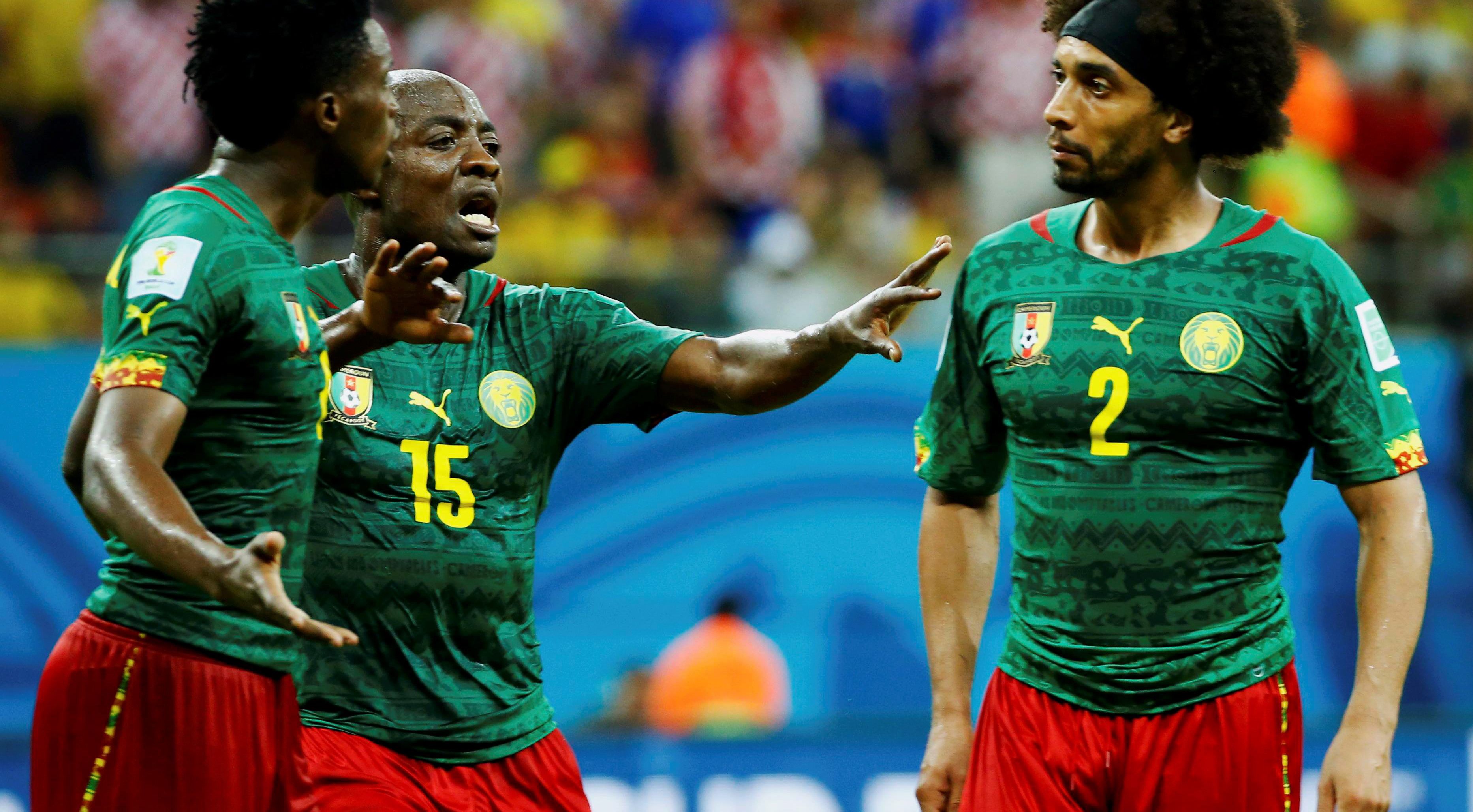 Cameroon's Benjamin Moukandjo controls the ball during the FIFA