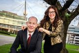 thumbnail: High flyers: Design Ireland will feature the work of jewellery designer Chupi Sweetman, pictured with Anthony Kenny, deputy CEO of The Loop’s parent company Aer Rianta