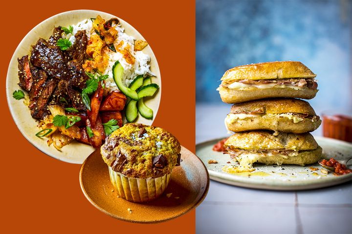 Donal Skehan’s outrageously good treats – a toastie with notions, a Korean meat feast and hazelnut muffins
