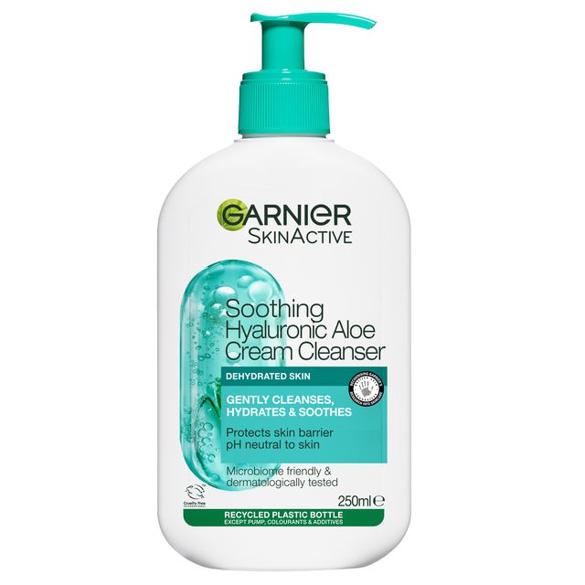 Garnier Soothing Hyaluronic Aloe Cream Cleanser, RRP€12.50, pharmacies nationwide