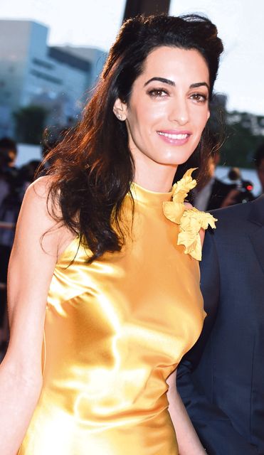 Amal clooney mustard on sale dress