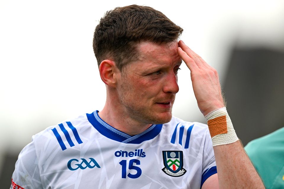 Conor McManus reacts after Monaghan round-robin defeat to Kerry in Killarney earlier this month. Photo: Brendan Moran/Sportsfile