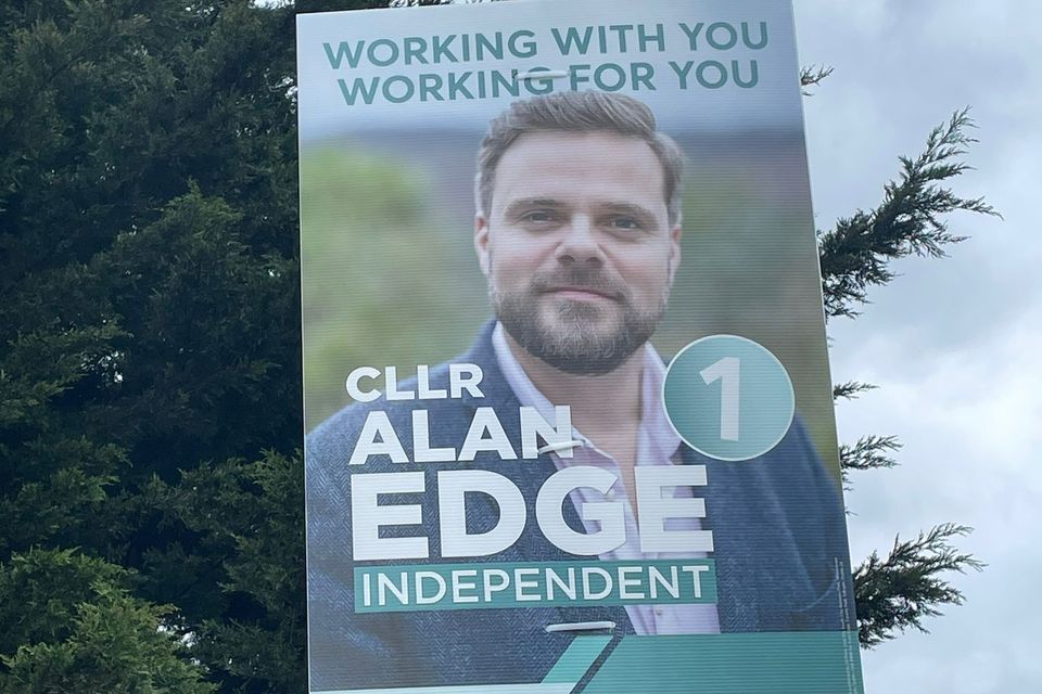 Election poster of Alan Edge.