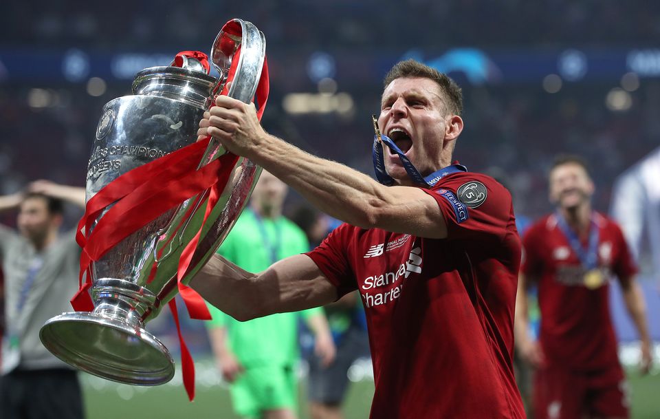 James Milner will leave Liverpool when his contract expires at the end of the season (Martin Rickett/PA)